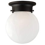 Design House 514521 Millbridge 1-Light Ceiling Mount, 6.75-Inch by 6-Inch, Oil Rubbed Bronze