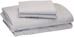 Comfort Spaces Bed Cooling Sheets for Night Sweats, CS20-0511, Fabric, Grey, Double