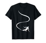 skier downhill skiing mountains ski sport skier skiing T-Shirt