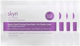 Skyn ICELAND Hydro Cool Firming Smile Line Patches, 10 Minute Smoothing Treatment with Peptides and Hyaluronic Acid, All Skin Types, 4 Pairs
