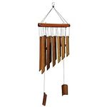 MAYMII Large 65cm (25") 12 Tubes Double Antique Nature Bamboo Feng Shui Wind Chime Indoor Outdoor Wooden Melody Wind Bell