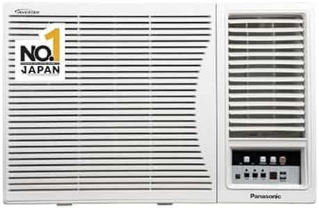 Panasonic 1.5 Ton 3 Star Inverter Window AC (Powerful Mode, Copper Condenser, PM 0.1 Filter, Eco Mode, CW-LN183BG, White)