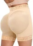 SHAPELLX Tummy Control Shapewear Shorts for Women Butt Lifter Body Shaper Panties (Beige,4X-large)