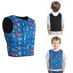 Weighted Vest for Kids with Sensory Issues,Weighted Compression Vest for Children with Autism, ADHD, SPD, Sensory Overload,Autism Sensory Products- Include Removable Weights, Dinosaur (M)