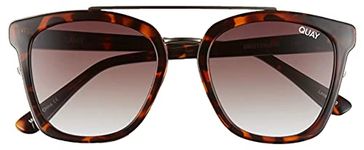 Quay Australia Women's Sweet Dreams 55mm Square Sunglasses, Milky Tortoise / Smoke Fade, One Size