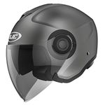 Motorcycle helmets HJC i40 SEMI MAT TITANIUM/SEMI FLAT TITANIUM, Gray, L