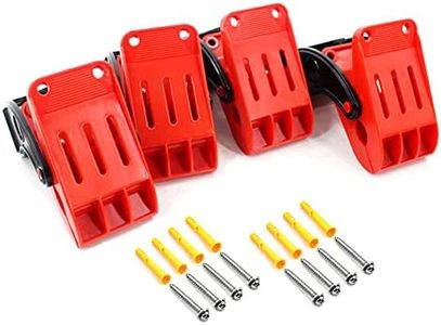 Shkalacar Abrazaderas para lavado de alfombrillas de coche, 4 unidades, soporte para plataforma para trabajos graves, clip de fijación a pared, multiusos, para lavado de coche