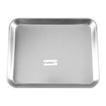 UKCOCO Stainless Steel Surgical Tray, Rectangular Tattoo Tray Medical Plate Piercing Flat Bottom Tray for Hospital Clinic Dentist