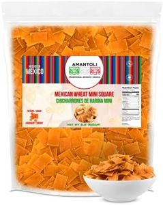Amantoli - Mexican Duritos Mini Squares Wheat 1Lb (453gr) Snack, Traditional, Crunchy, Delicious | Chicharron/Fritura De Harina En Forma De Cuadrado Para Freir | Made In Mexico.