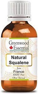Greenwood Essential Pure Natural Squalane Oil (derived from Olives) Premium Therapeutic Grade for Hair, Skin & Aromatherapy 15ml (0.50 oz)