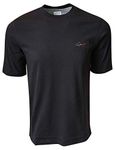 Greg Norman Men's Crew-Neck T-Shirt (Large, Black)