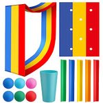 Wettarn 3 Set Team Building Games Teamwork Group Learning Exercise Activities with Hole Tarp Fun Playing Run Mat Pipeline Kit for Adults Teens Field Day Game School Gym Outdoor Youth Sports