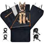 Dog Car Seat Cover | Dog Seat Cover for Back Seat | Dog Hammock for Back Seat, Large Waterproof Pet Seat Protector, Non Slip and Scratch Resistant