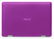 mCover Case Compatible for 2019~2021 11.6" ASUS Chromebook Flip C214MA Series Convertible Laptop Computers ONLY (NOT Fitting Any Other ASUS Models) - Purple