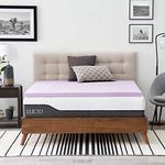 LUCID 2 Inch Lavender Infused Memory Foam Mattress Topper - Ventilated Design - Full Size