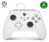 PowerA Wired Controller For Xbox Series X & S, Xbox One, PC, Windows 10 & 11, Dual Rumble Motors, Detachable 10ft USB Cable, 3.5mm Stereo Headset Jack, Official: White