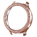 VIQIV Bling Protective Face Bumper Case Cover for Compatible with Samsung Galaxy Watch Active 2 Case 40mm 44mm, NOT for Active 1, Crystal Diamond Shiny Rhinestone Plate Frame for Women Girl Rose Gold