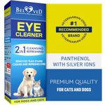Cat & Dog Eye Wash Drops & Tear Stain Remover, Cleaner |Eye Care Solution - Helps Maintain Clean & Soften Skin