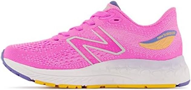 New Balance Kids Fresh Foam X 880V12 Running Sport Sneakers Shoes Vibrant Pink/Vibrant Apricot/Night Sky 6.5 M