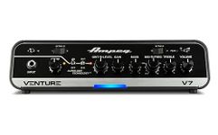 Ampeg Venture V7 Bass Guitar Head, 700 Watts Legacy Preamp, 3-Band EQ, sweepable mids, Ultra Hi/3-way Ultra Lo switches, footswitchable SGT Overdrive Circuit, SVT and B15, and Variable Compressor