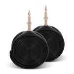 Alphatrail Road Bicycle Inner Tube Rick 28 Inch SV Presta Valve 2x Set 700 x 18-28c with Mobility Guarantee I Compatible Bike Tyres Continental, Conti, Schwalbe, Michelin, Vittoria & Mavic Bike Tube