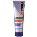 Fudge Professional Clean Blonde Damage Rewind Conditioner, Intense Purple Toning for Blonde Hair, Bond Repair Technology, Sulfate Free, 250 ml