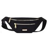 Estwell Bum Bag Fanny Pack Men Women Fashion Festival Fanny Pack Travel Waist Pack Lightweight Adjustable Waist Bag for Running Walking Hiking Jogging, Black