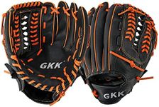 GKK Baseball and Softball Glove Series Teeball/Baseball Mitt Left and Right Handed Baseball Infielder's Mitts Fielding Glove for Kids Youth Adult (10.5"/12.5")