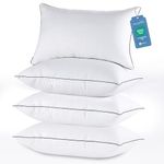JOLLYVOGUE King Size Pillows Set of 4 - Down Alternative Filling, Soft & Supportive for Side, Back Sleepers - Hotel Quality Collection