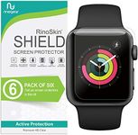 RinoGear (6-Pack) Apple Watch 38mm Screen Protector iWatch Series 3 2 1 Screen Protector [Flexible Clear Film] Case Friendly Accessories