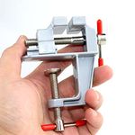 Mini Table Vise Clamp, 30mm Max Open 360° Swivel Base Bench Vice Clamp, Portable Tabletop Swivel Vise, Workbench Vice for Jewelry Making, Woodworking, Metalworking