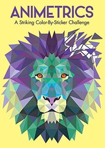 Animetrics: 12 Sticker-by-Number Designs for Relaxation and Focus