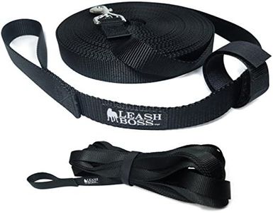 Leash Boss Extra Long Dog Leash - Long Lead Leash for Dog Training - Recall Leash for Dogs Outside