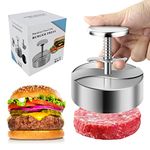 TIANTOU Burger Press, Adjustable Hamburger Meat Press, 304 Stainless Steel Non Stick Patty Press, BPA Free, Suitable for Beef, Burgers and Cooking, Ideal for BBQ and Homemade Hamburger