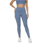 BlissClub Women The Ultimate Leggings - Lite | High Waist | Seamless Leggings | Ankle Length | 1 Back Pocket