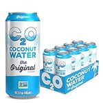 C2O The Original Coconut Water w/Nutrients & Electrolytes, Rejuvenating Plant-Based Hydration, the Original, 16.3oz cans (8-Pack)