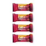 CaliBar 10g Protein Bar - Berry Almond Crispy Bar (Pack of 4) With Real Cranberry & Blackcurrant Bits, Low In Sugar, Sweetened With Honey, Gluten-Free, 4g Fiber, No Preservatives, Delicious Taste & 100% Veg. | Guilt-Free snacking for High Protein diets, Sustained Energy, Fitness & Immunity (40g x 4 Bars)