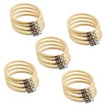 MANCHAP 20 Pack 6 Inch/15cm Embroidery Hoops, Adjustable Cross Stitch Hoop Rings for Craft Making