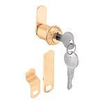 Prime-Line Products U 9944 Cam Lock with 3 Cam, 7/8-Inch, Brass Plated Diecast