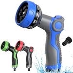 Hose Pipe Spray Gun 10 Adjustable Patterns Garden Hose Spray Gun Premium Hose Nozzle with Thumb Control Design Garden Hose Gun for Garden & Lawns