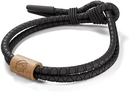 Rowdy Parrot The Driftwood FlexTech Adjustable Silicone Rope Bracelet: Waterproof, Sweatproof, Sunproof, Minimalist Surf, Golf Jewelry for Men - One Size Fits All