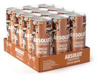 Absolut Espresso Martini Vodka Pre-Mixed Drink Can, 25 cl x12 (Case of 12)