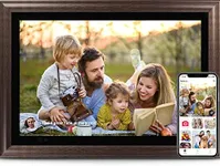 Digital Photo Frame 13.3 Inch Large WiFi Digital Picture Frame HD Touch Screen Wall Mountable Smart Photo Frame with 8GB Memory, Remote Control, Easy Setup to Share Photos and Videos via AiMOR APP