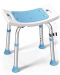 HOMLAND Shower Chair for Inside Shower, 400 lbs Adjustable Shower Stool with Suction Feet, Shower Seat for Inside Tub Bathroom Bench Bath Chair for Elderly and Disabled