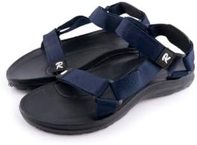 R-ISLAND Sandalias deportivas de Hombre,Adulto,Impermeable,Sandalias de Punta Descubierta,Sandalias de Verano, deportivo,senderismo. (Azul, 45)