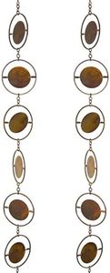 BestNest Ancient Graffiti Circle Rain Chains, Flamed Copper Colored, Pack of 2 (2)