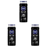 NIVEA MEN Active Clean Shower Gel,500 ml (Pack of 3)