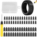 Linkstyle 60PCS Tire Plug Kit, Tire Repair Rubber Nails, Vacuum Tyre Repair Screws Fast Repair Kits, for Car Motorcycle Truck ATV Tire Puncture Repair