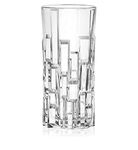 CQZ Italian Premium Top Drink Pisa Water and Juice Glasses Set of 12, Drinking Stylish and Crystal Highball Glasses for Water, Juice Cocktails,Milk, Mocktail and Lassi 330ML