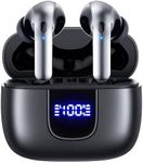 OFNEX Wireless Earbuds Bluetooth 5.3 Headphones 78Hrs Stereo Ear Buds with Mic LED Display in-Ear Earphones IP7 Waterproof Headset for Sports Android iOS Phones Laptop,Black